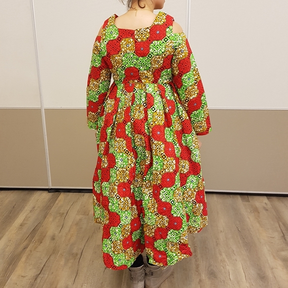 Red hot high low dress - Picture 6 of 8